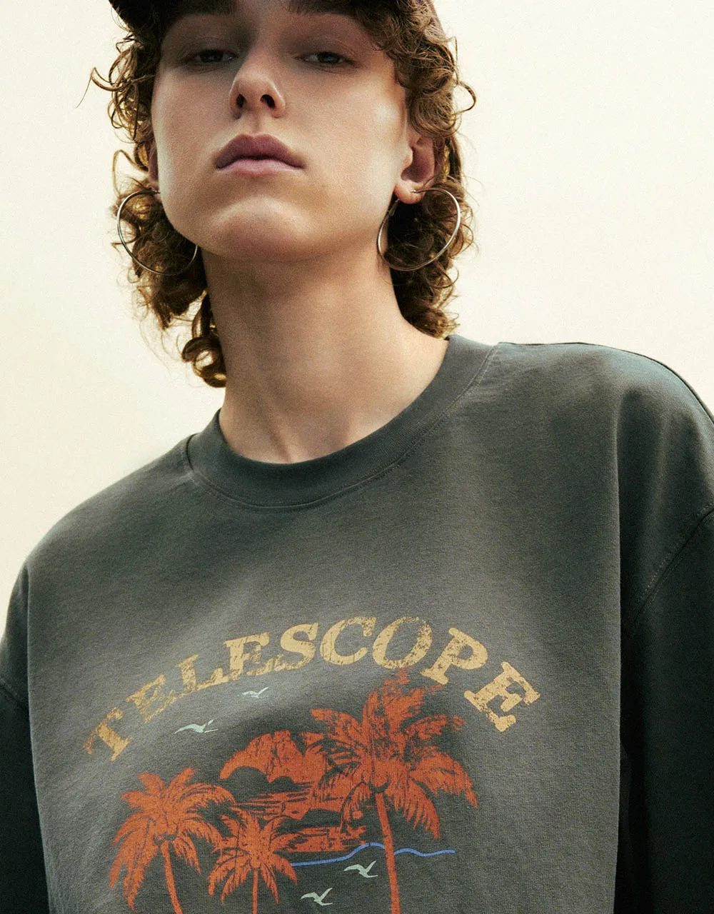 Printed Crew Neck Loose T-Shirt sold by Urban Revivo product image thumbnail 4