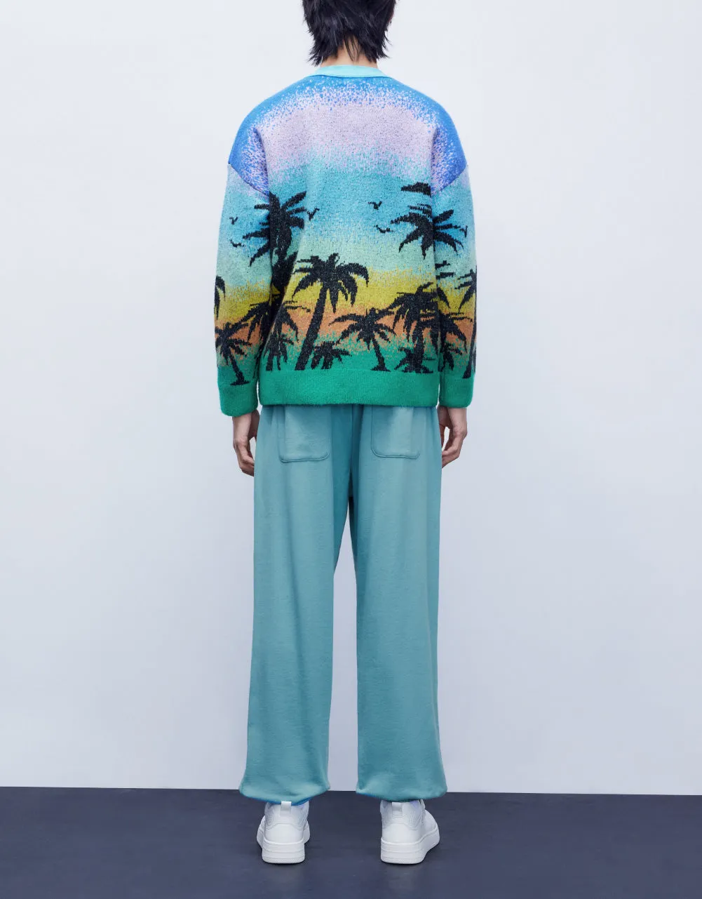 Tropical Pattern Knitted Cardigan sold by Urban Revivo product image thumbnail 4