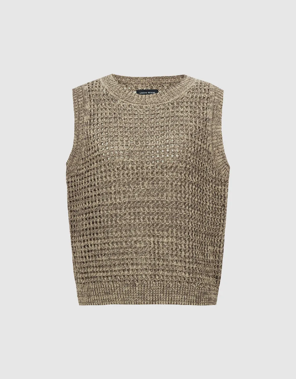 Crew Neck Knitted Tank Top sold by Urban Revivo product image thumbnail 2
