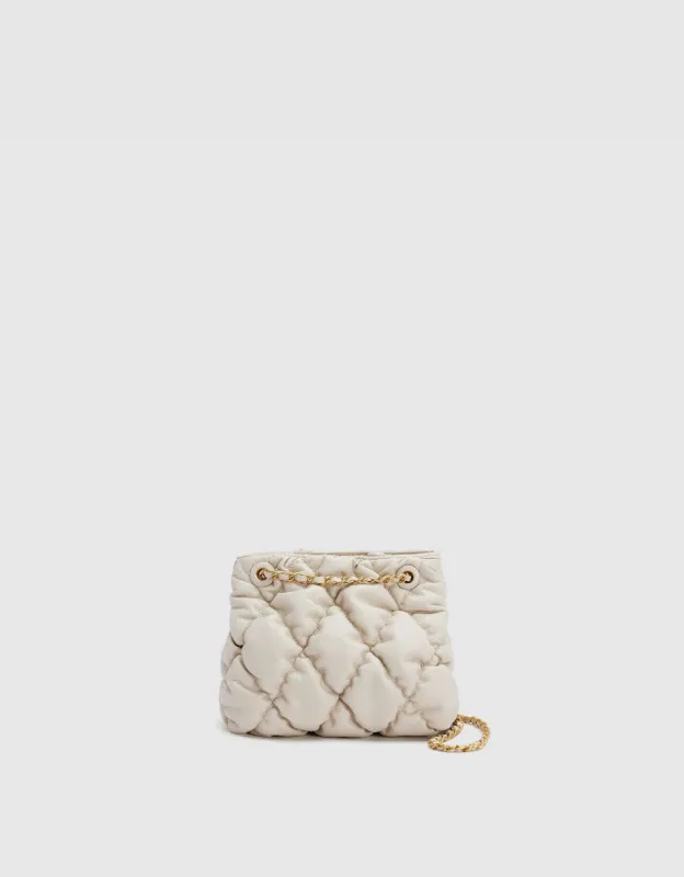 Ruched Vegan Leather Chain Bag sold by Urban Revivo