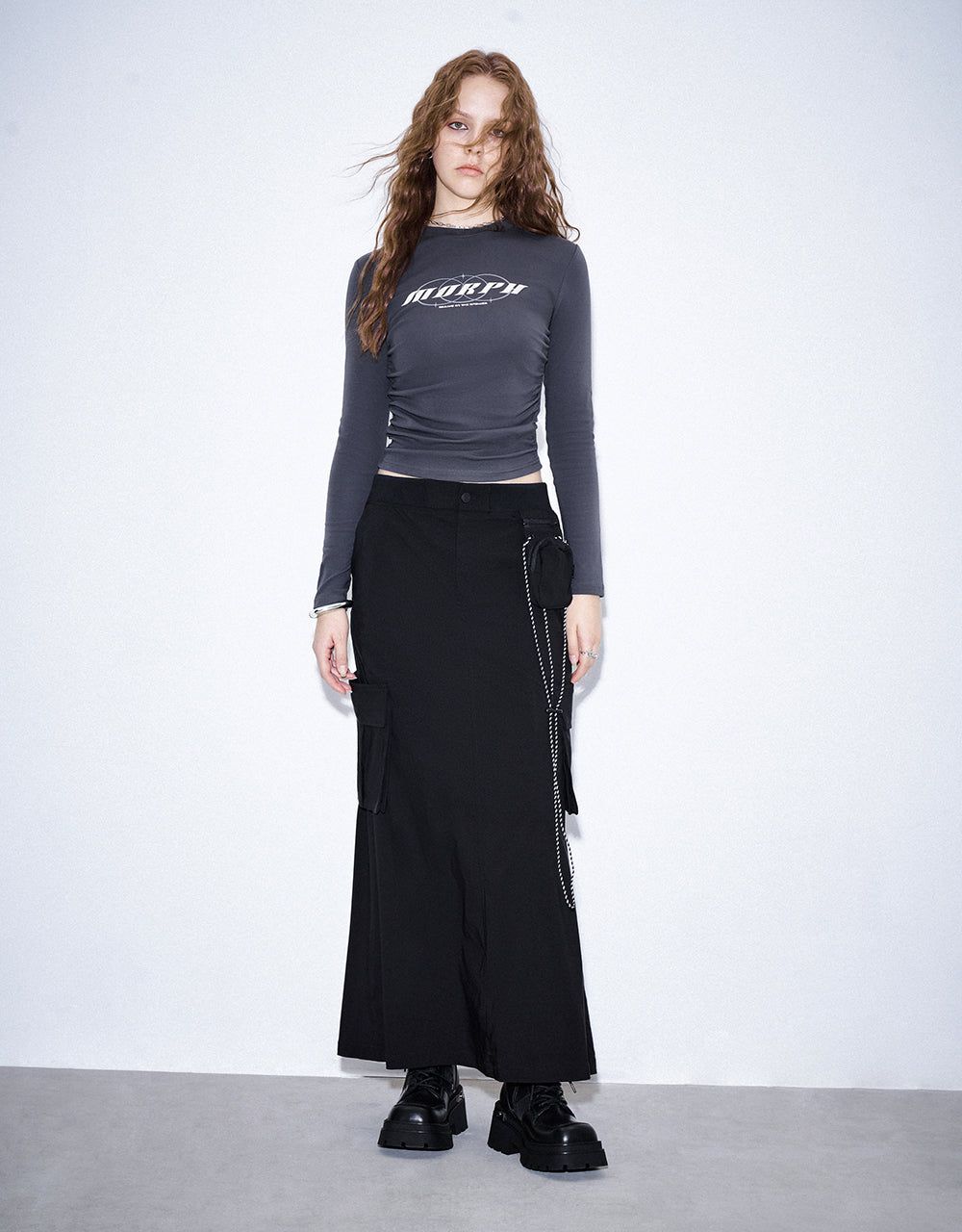 Midi A-Line Skirt sold by Urban Revivo product image thumbnail 4