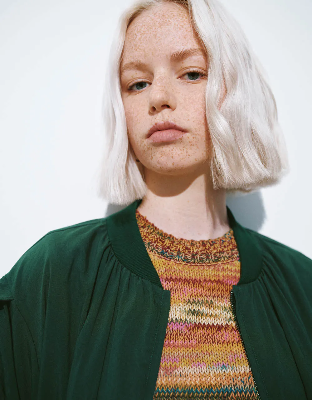 Zipper Front Butterfly Sleeve Jacket sold by Urban Revivo product image thumbnail 4