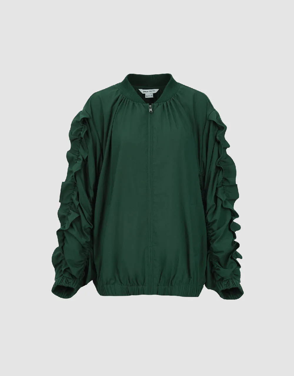 Zipper Front Butterfly Sleeve Jacket sold by Urban Revivo product image thumbnail 2