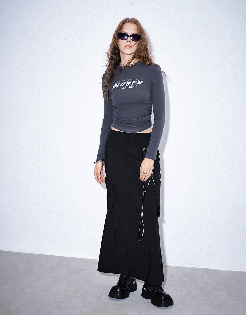 Midi A-Line Skirt sold by Urban Revivo product image thumbnail 5