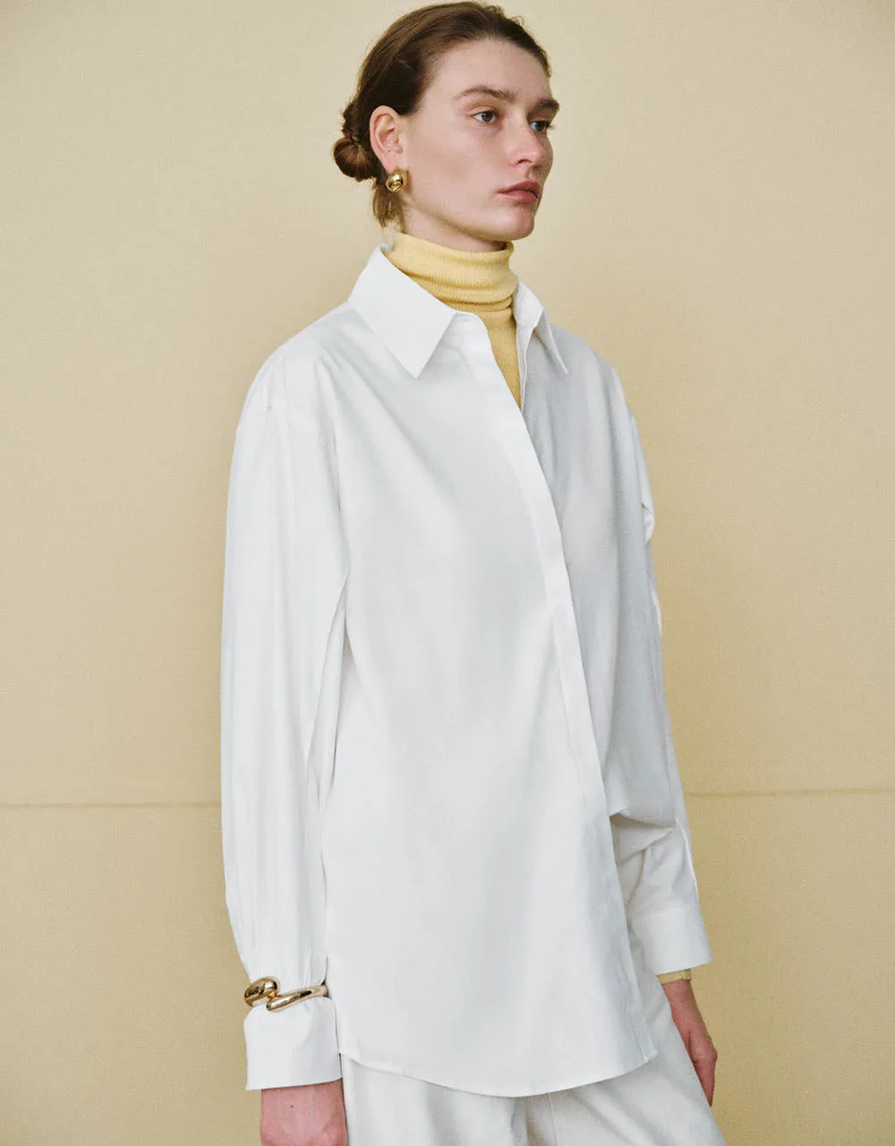 Button Up Straight Shirt sold by Urban Revivo product image thumbnail 3