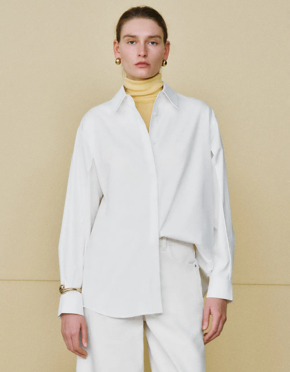 Button Up Straight Shirt sold by Urban Revivo