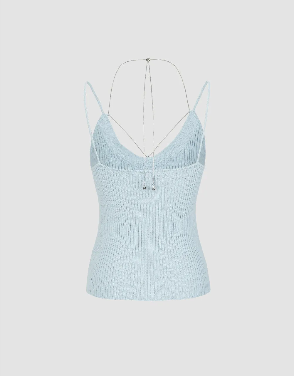 V-Neck Knitted Skinny Cami Top sold by Urban Revivo product image thumbnail 5