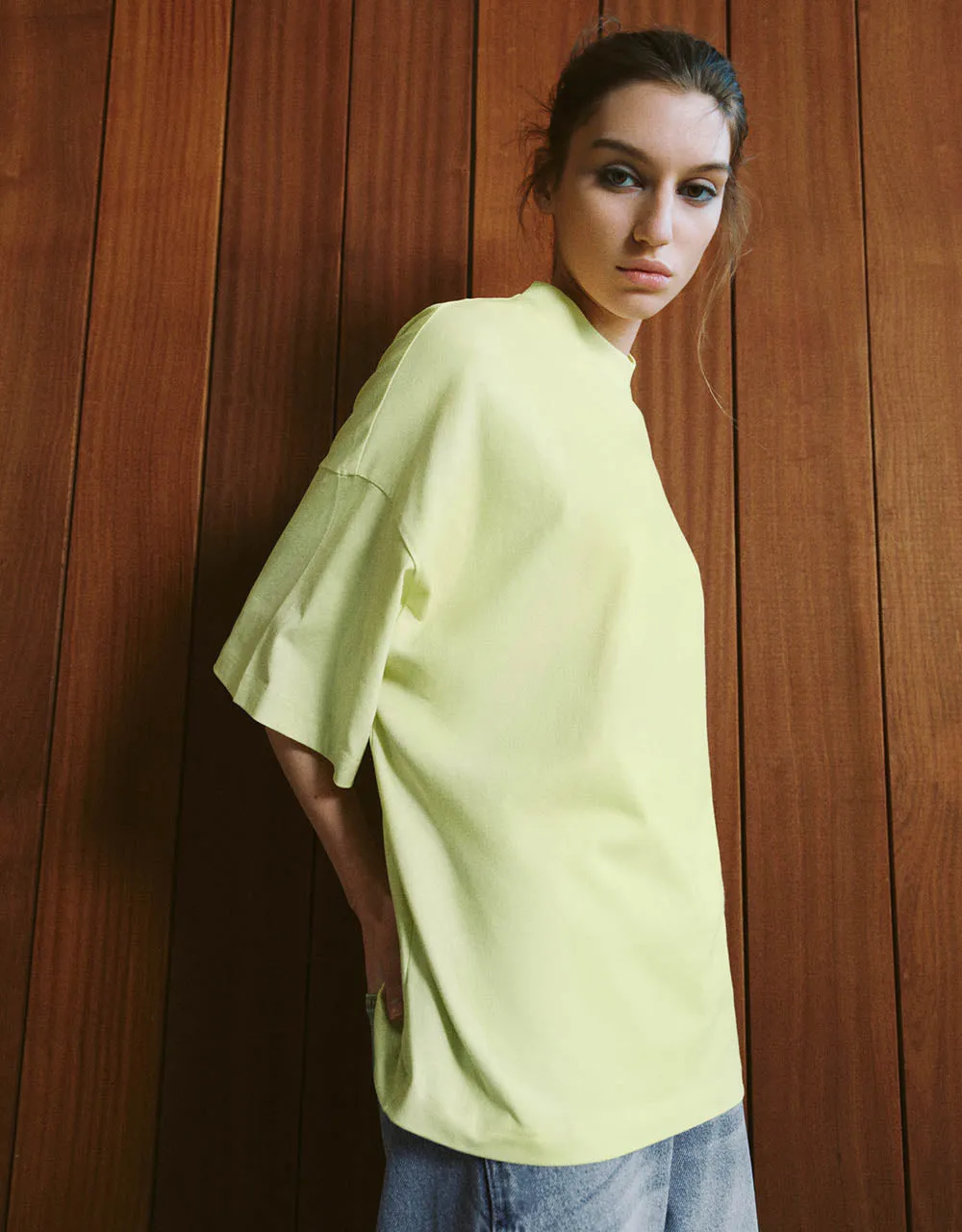 Crew Neck Loose T-Shirt sold by Urban Revivo product image thumbnail 3