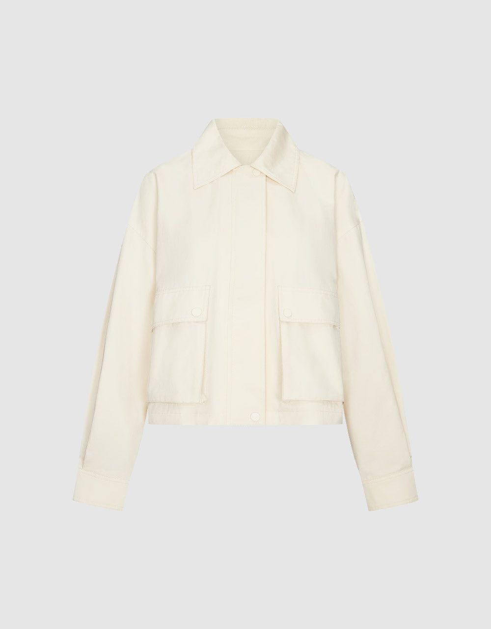 Standard Sleeve Jacket With Pockets sold by Urban Revivo product image thumbnail 2