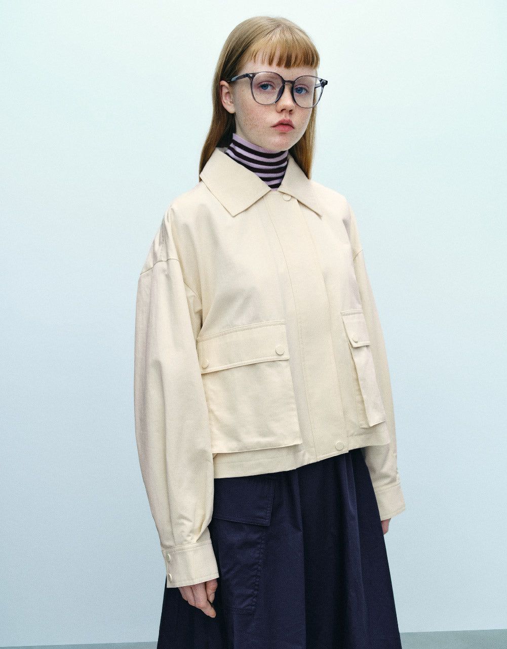 Standard Sleeve Jacket With Pockets sold by Urban Revivo product image thumbnail 3