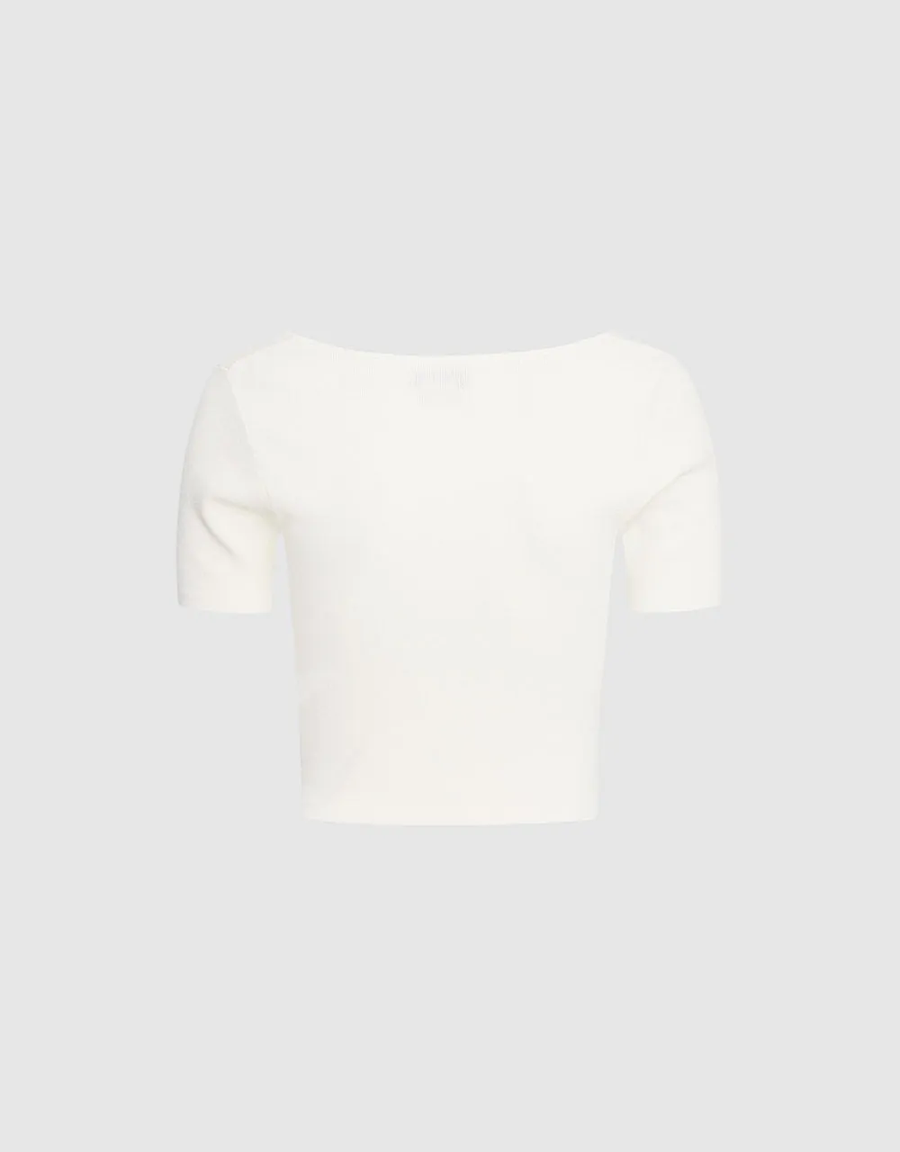 Tie Front Fitted Tee sold by Urban Revivo product image thumbnail 4