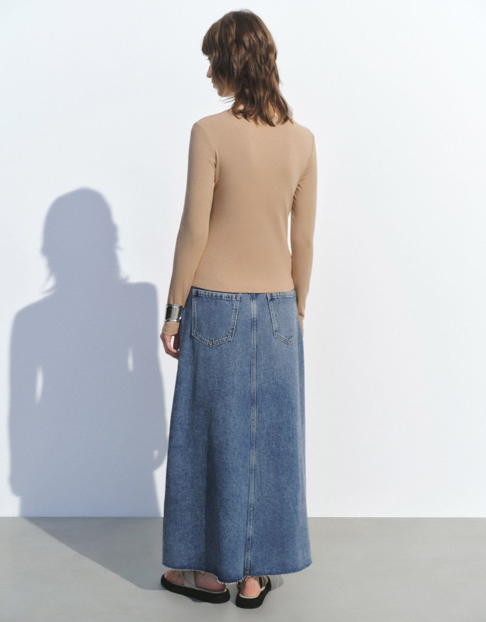 Knitted Skinny T-Shirt sold by Urban Revivo product image thumbnail 4