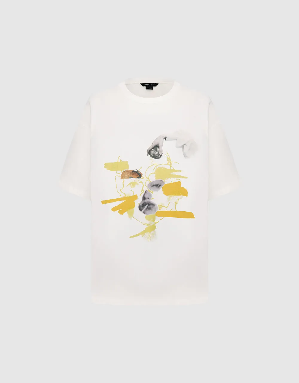 Graphic Crew Neck Straight T-Shirt sold by Urban Revivo product image thumbnail 2