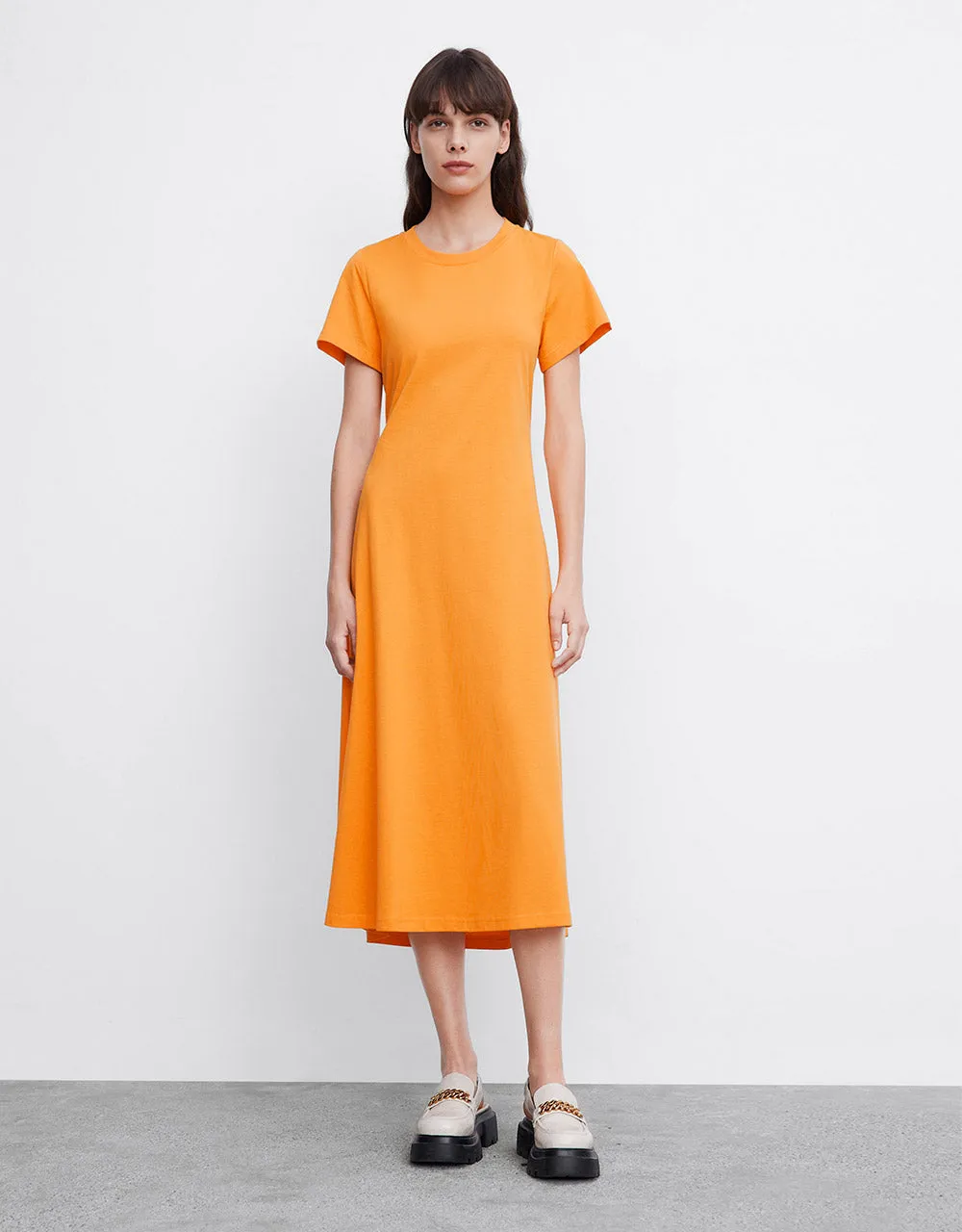 Cut Out Back T-Shirt Midi Dress sold by Urban Revivo