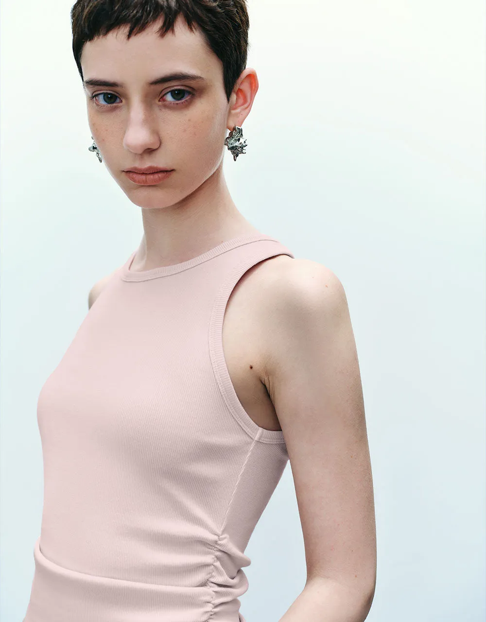 Crew Neck Knitted Tank Top sold by Urban Revivo product image thumbnail 4