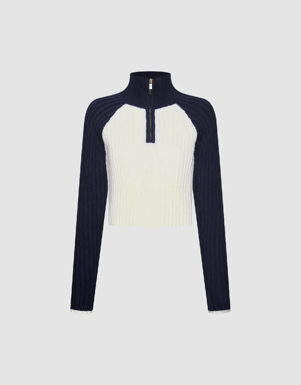 Contrast Color Polo Sweater sold by Urban Revivo product image thumbnail 2