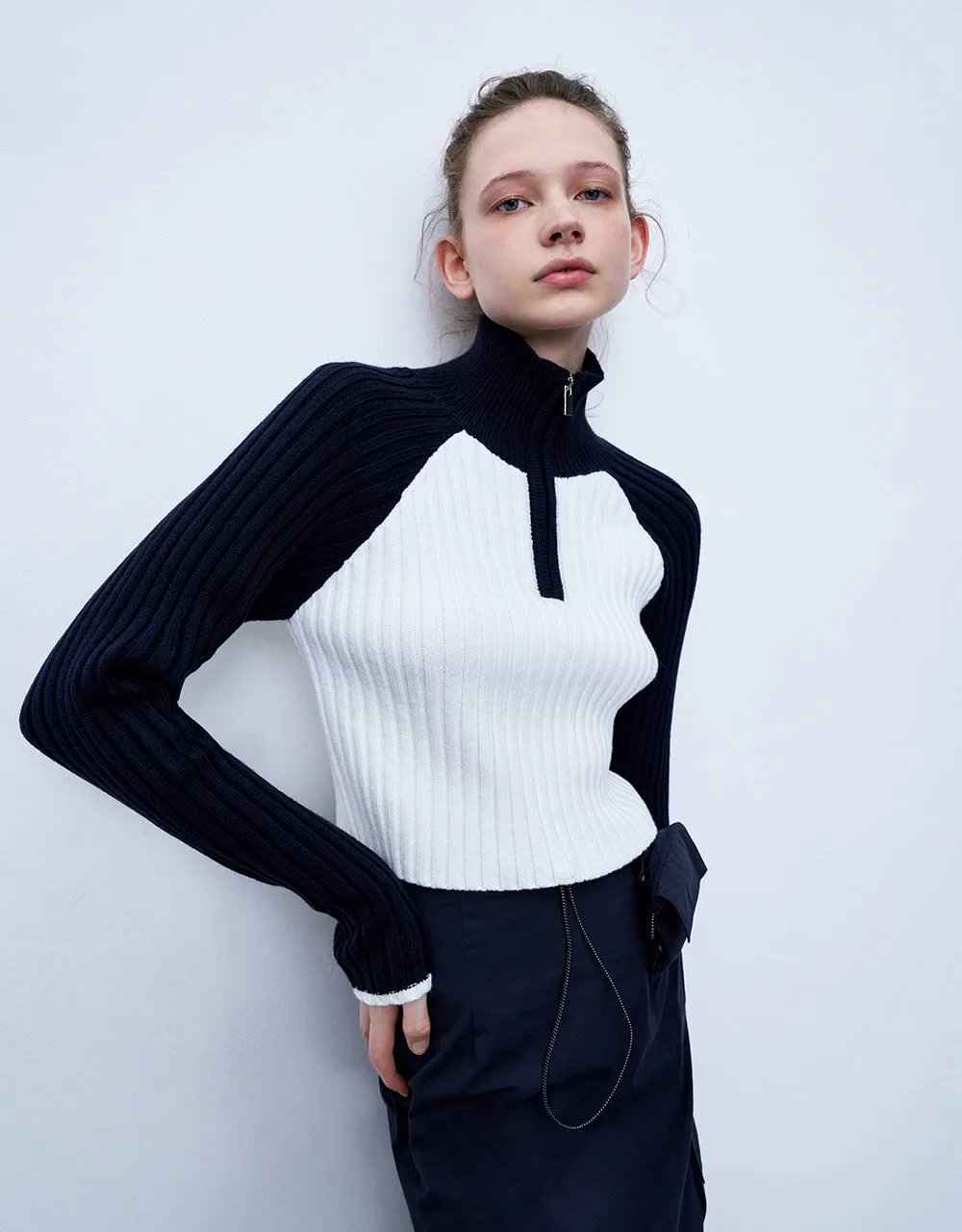 Contrast Color Polo Sweater sold by Urban Revivo product image thumbnail 3