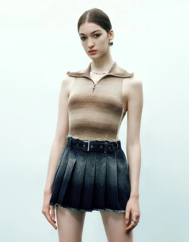 Lapel Knitted Vest sold by Urban Revivo