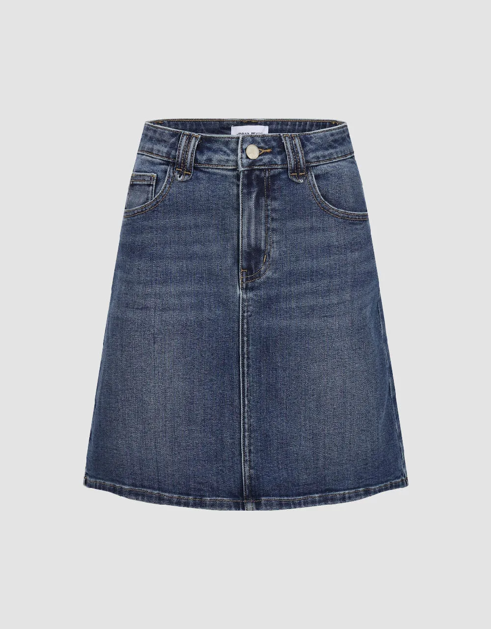 Mini A-Line Denim Skirt sold by Urban Revivo