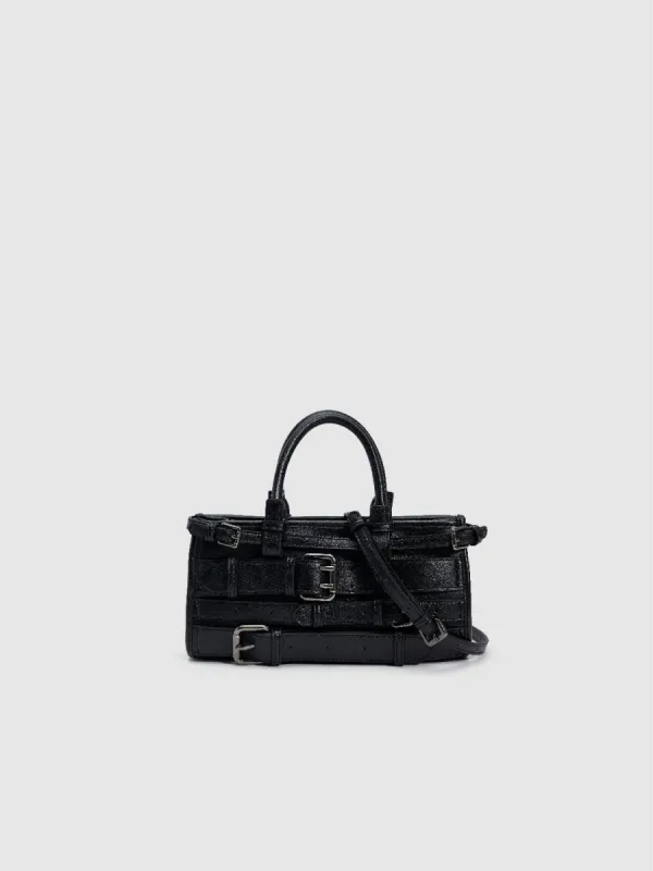 Belt Décor Vegan Leather Shoulder Bag sold by Urban Revivo