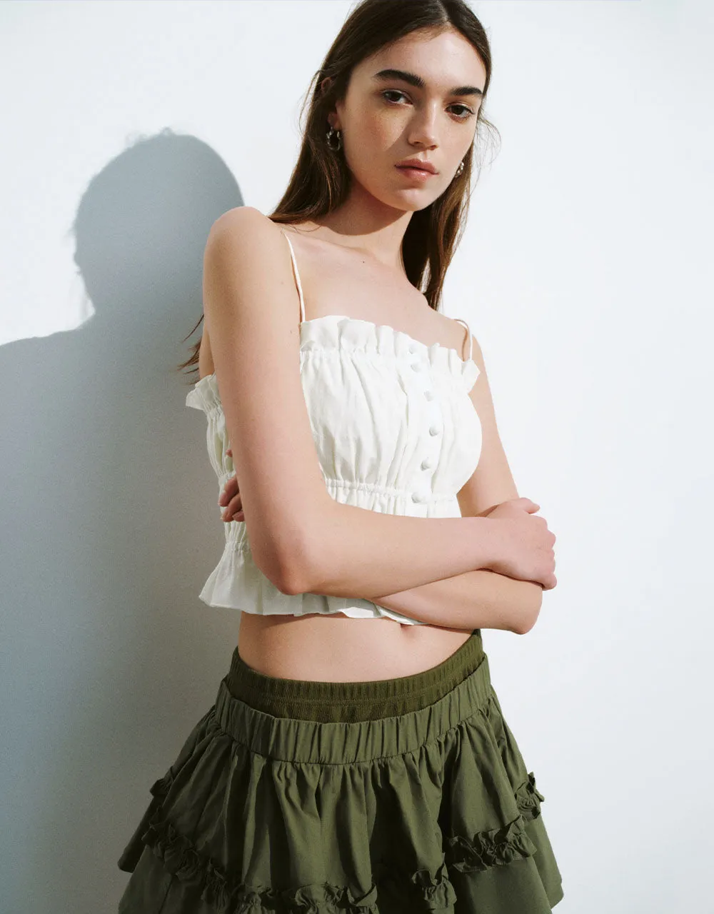 Off-Shoulder Skinny Cami Top sold by Urban Revivo product image thumbnail 3