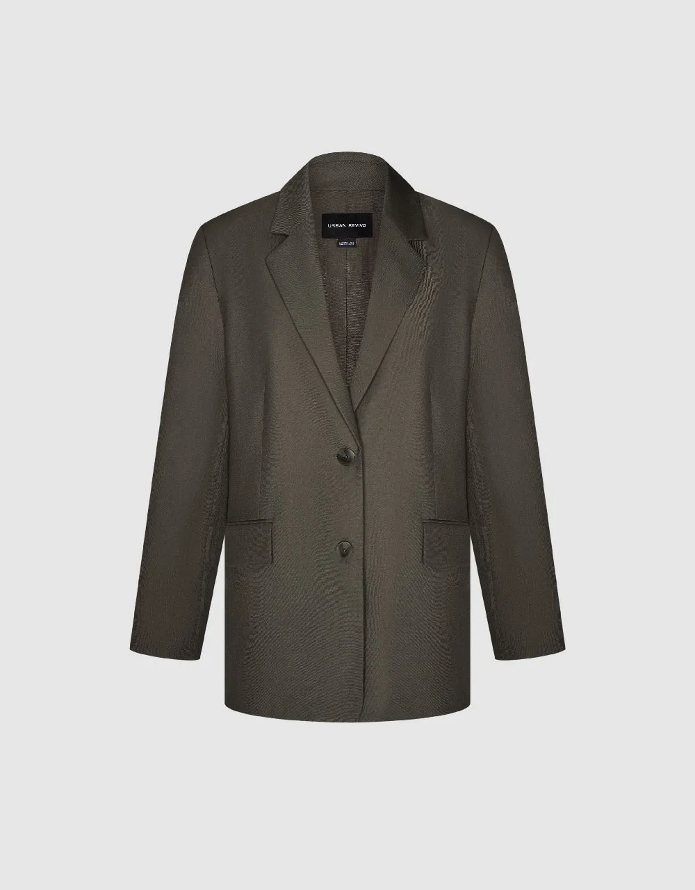 Notch Lapel Straight Blazer sold by Urban Revivo product image thumbnail 2
