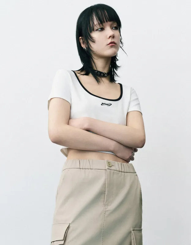 U Neck Knitted T-Shirt sold by Urban Revivo