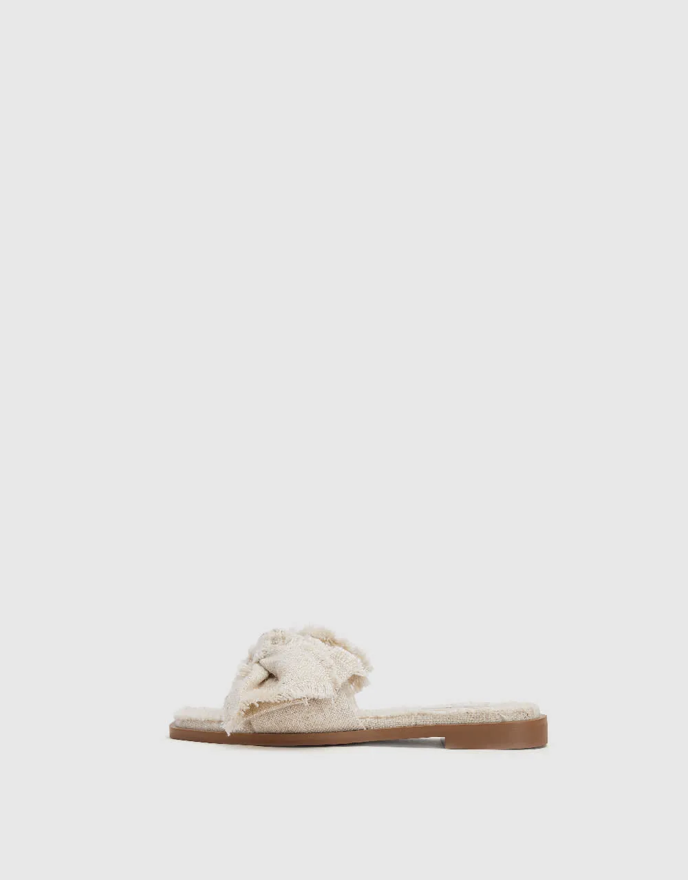 Linen Square Toe Slippers sold by Urban Revivo product image thumbnail 2