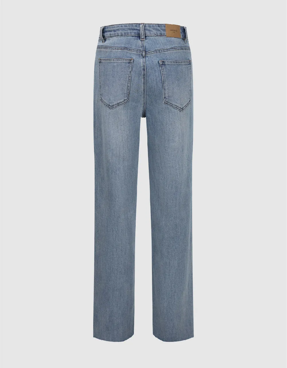 Split Hem Straight Jeans sold by Urban Revivo product image thumbnail 3