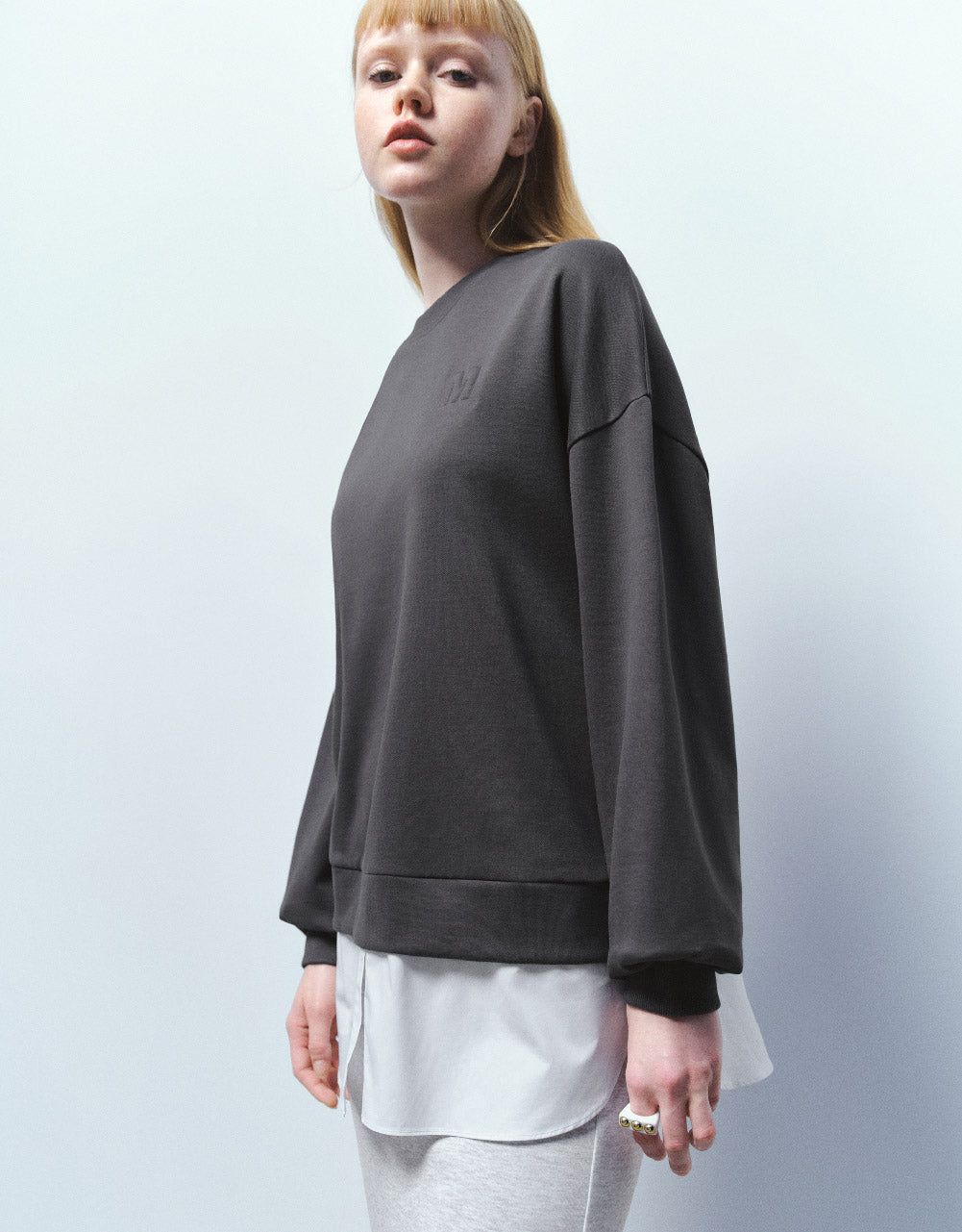 Crew Neck Loose Sweatshirt sold by Urban Revivo product image thumbnail 3