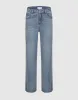 Split Hem Straight Jeans sold by Urban Revivo