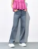 Split Hem Straight Jeans sold by Urban Revivo