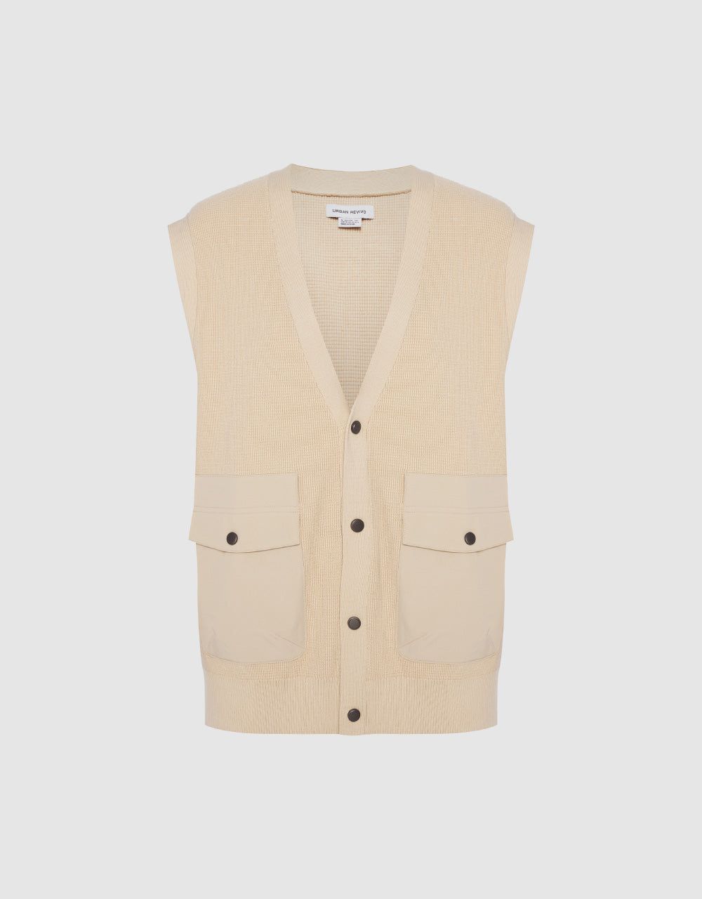 Knitted Vest With Pockets sold by Urban Revivo