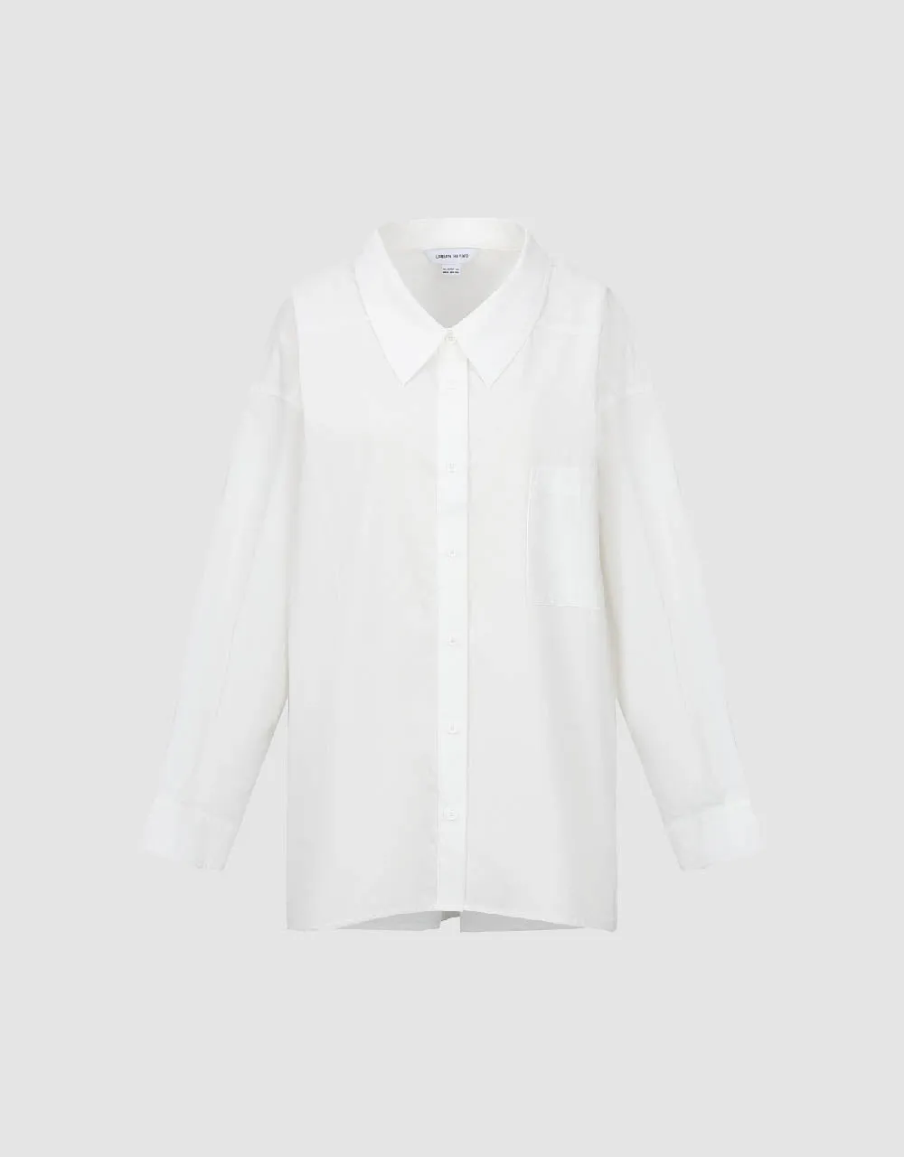 Drop Shoulder Sleeve Button Up Straight Shirt sold by Urban Revivo product image thumbnail 2