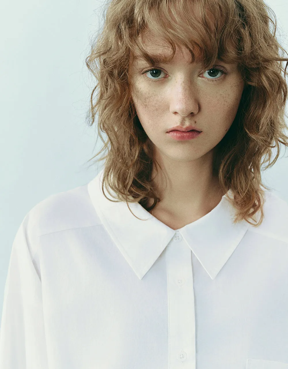 Drop Shoulder Sleeve Button Up Straight Shirt sold by Urban Revivo product image thumbnail 4