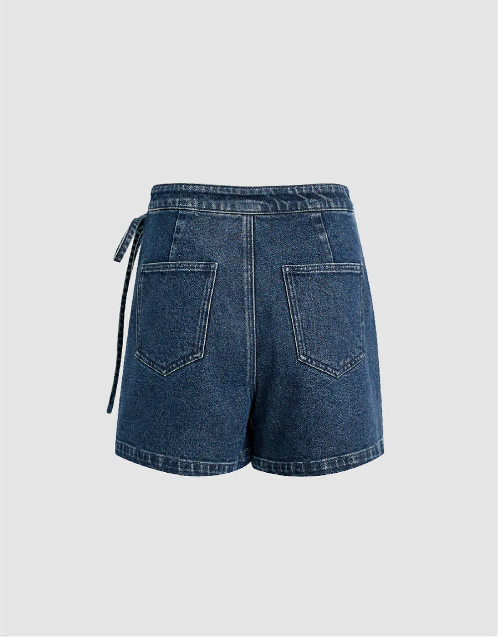Tie Side Denm Skort sold by Urban Revivo product image thumbnail 3