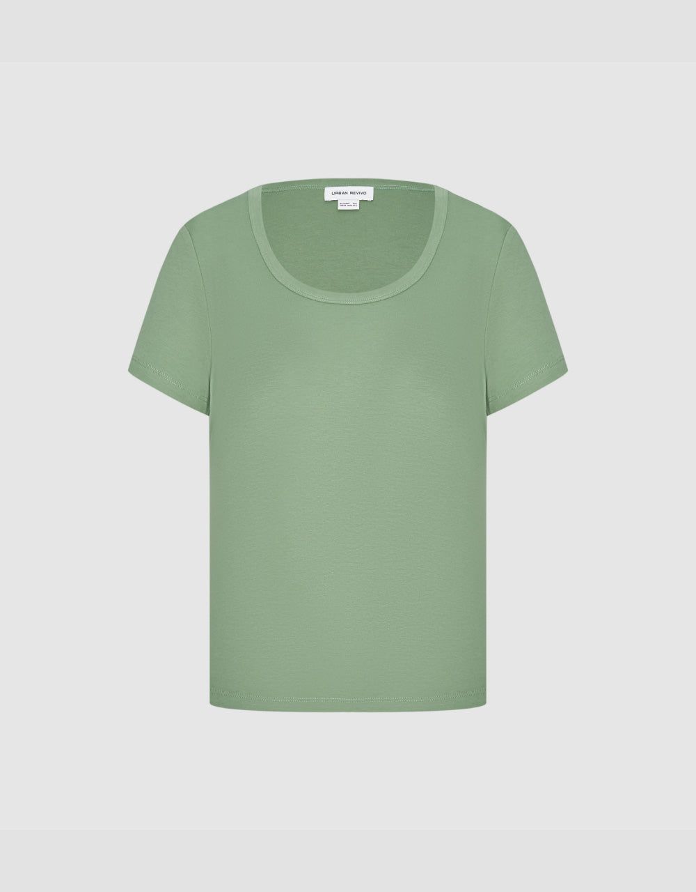 Plain Crew Neck T-Shirt sold by Urban Revivo product image thumbnail 5