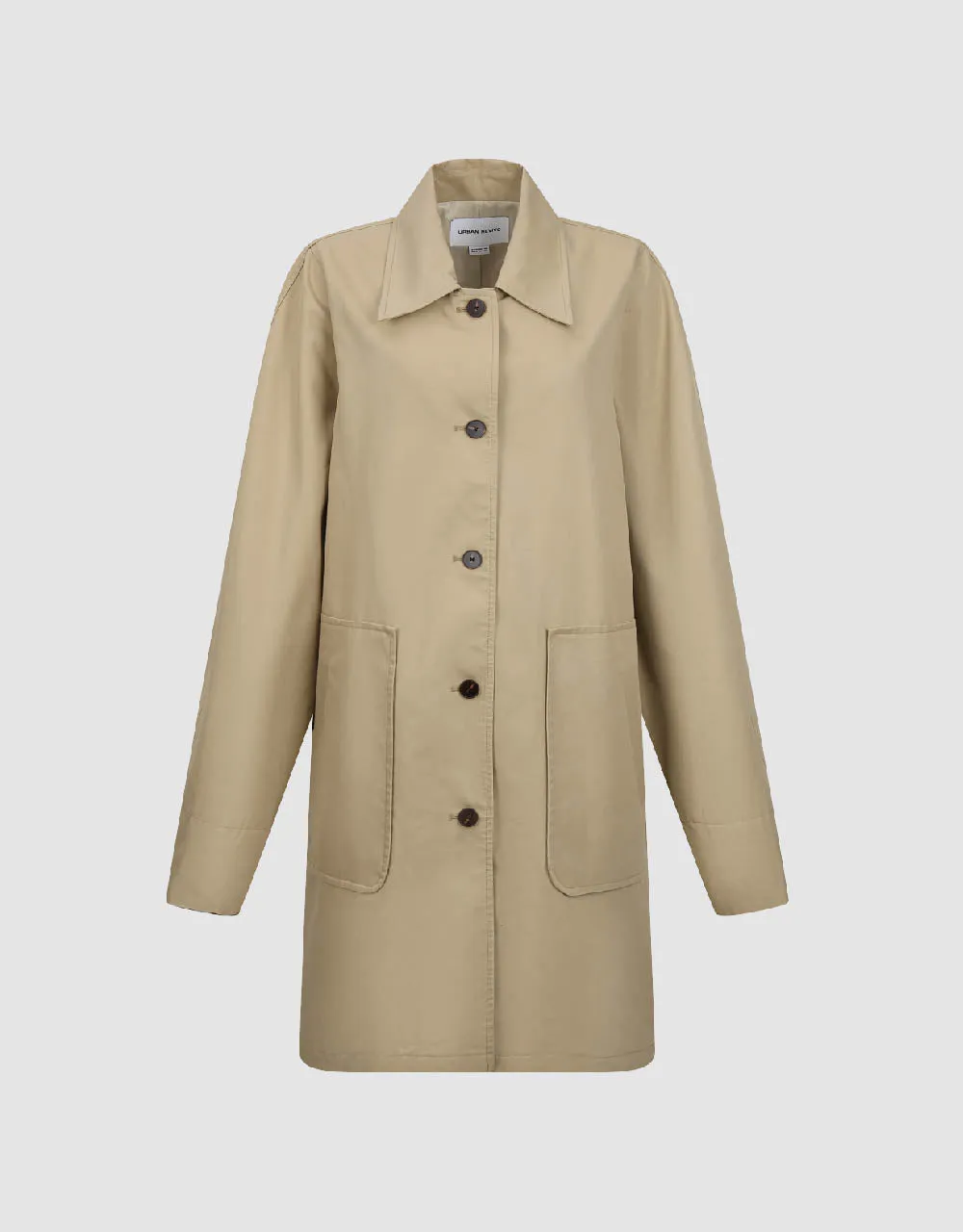 Button Up Straight Coat sold by Urban Revivo product image thumbnail 2