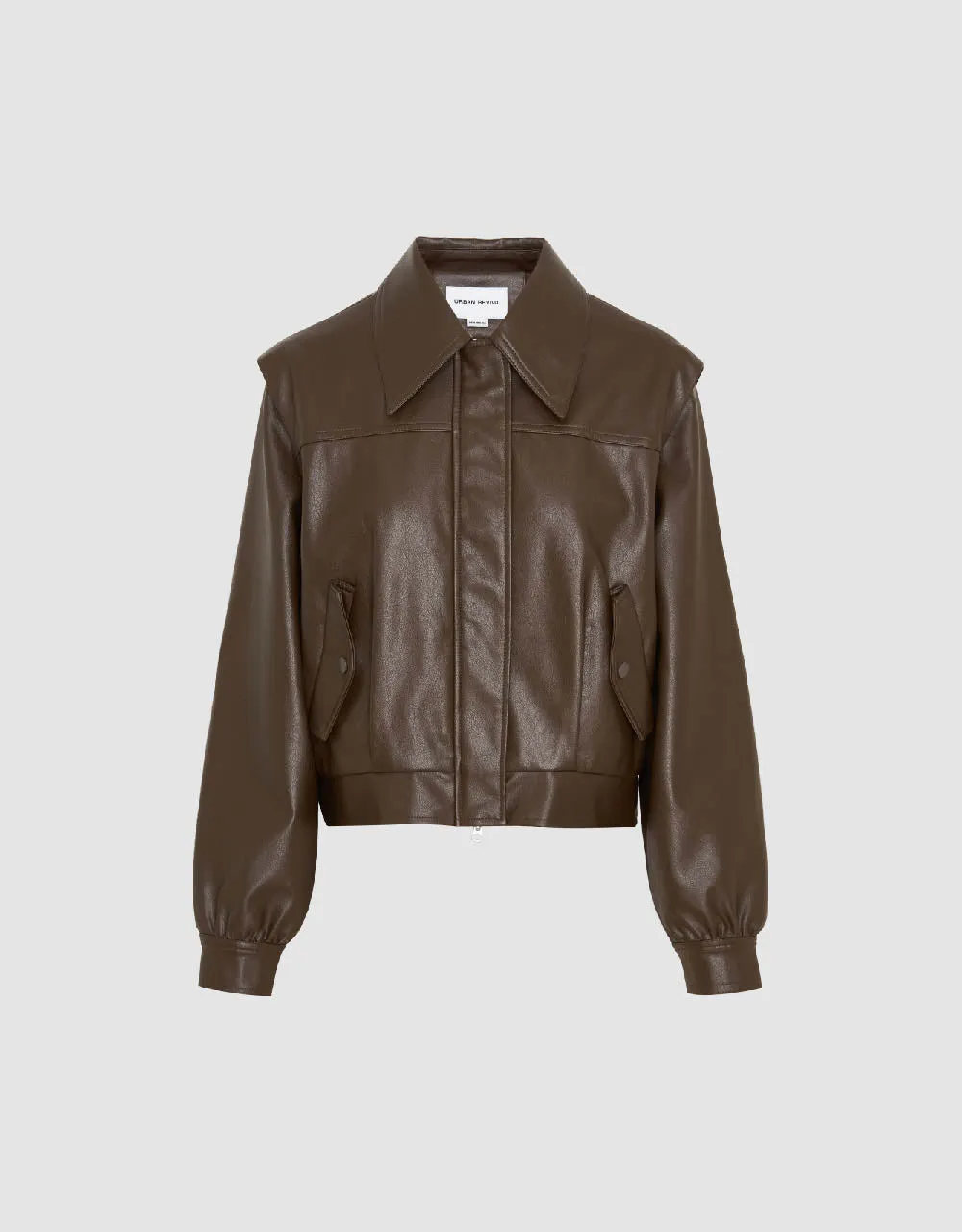 Vegan Leather Straight Jacket sold by Urban Revivo product image thumbnail 2