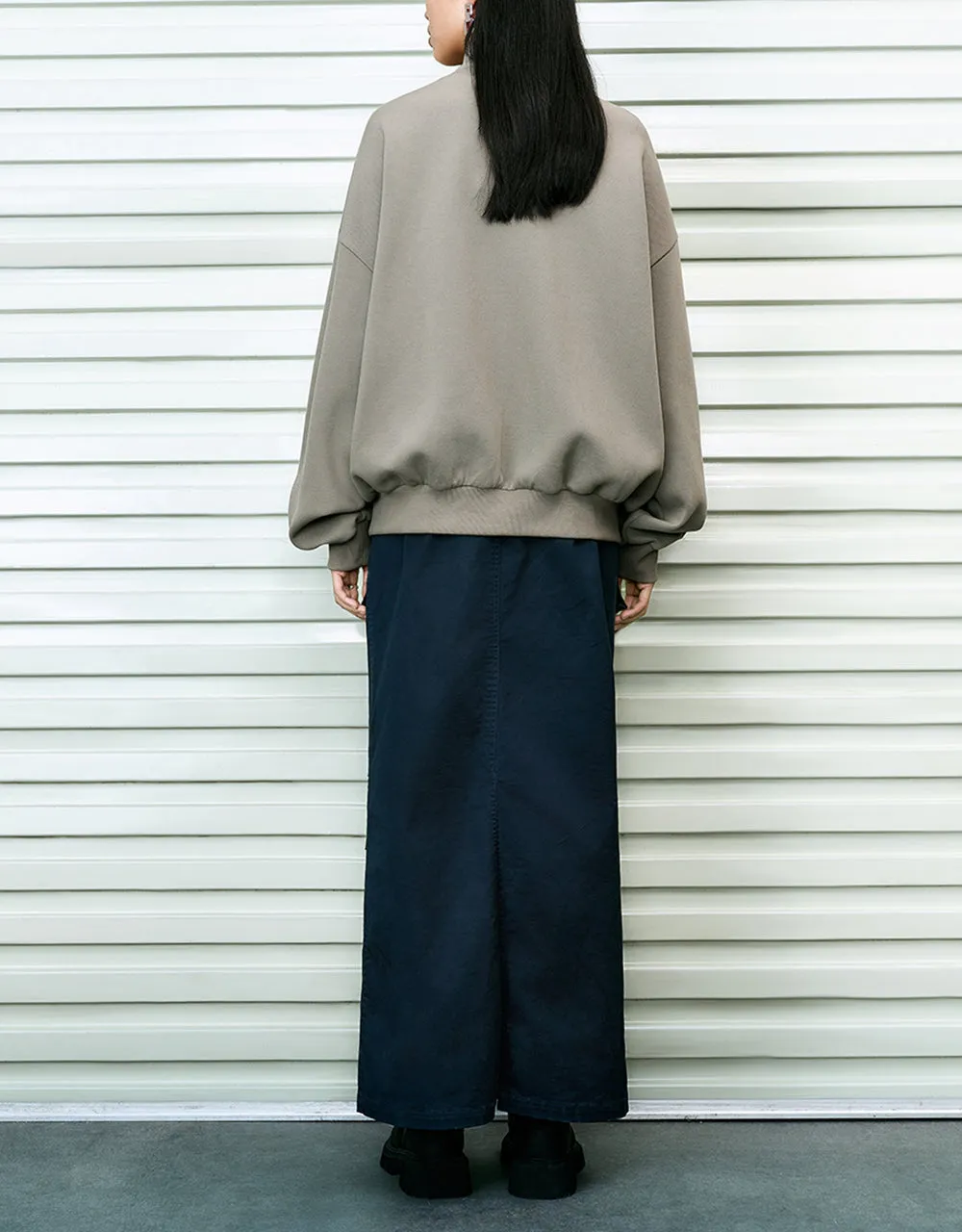 Zipper Front Straight Knitted Jacket sold by Urban Revivo product image thumbnail 4