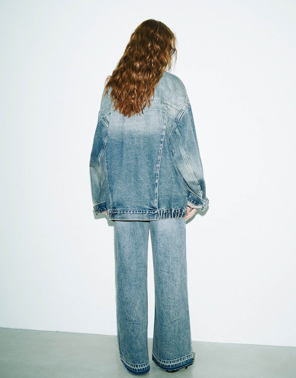 Button Up Oversized Denim Jacket sold by Urban Revivo product image thumbnail 4