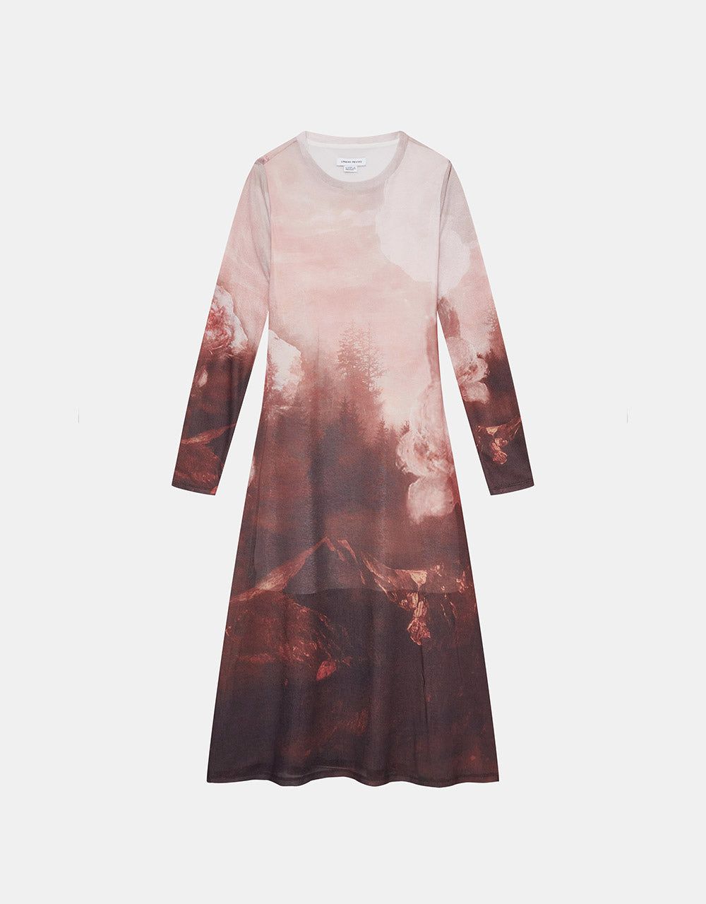 Art Print A-Line Knitted Dress sold by Urban Revivo