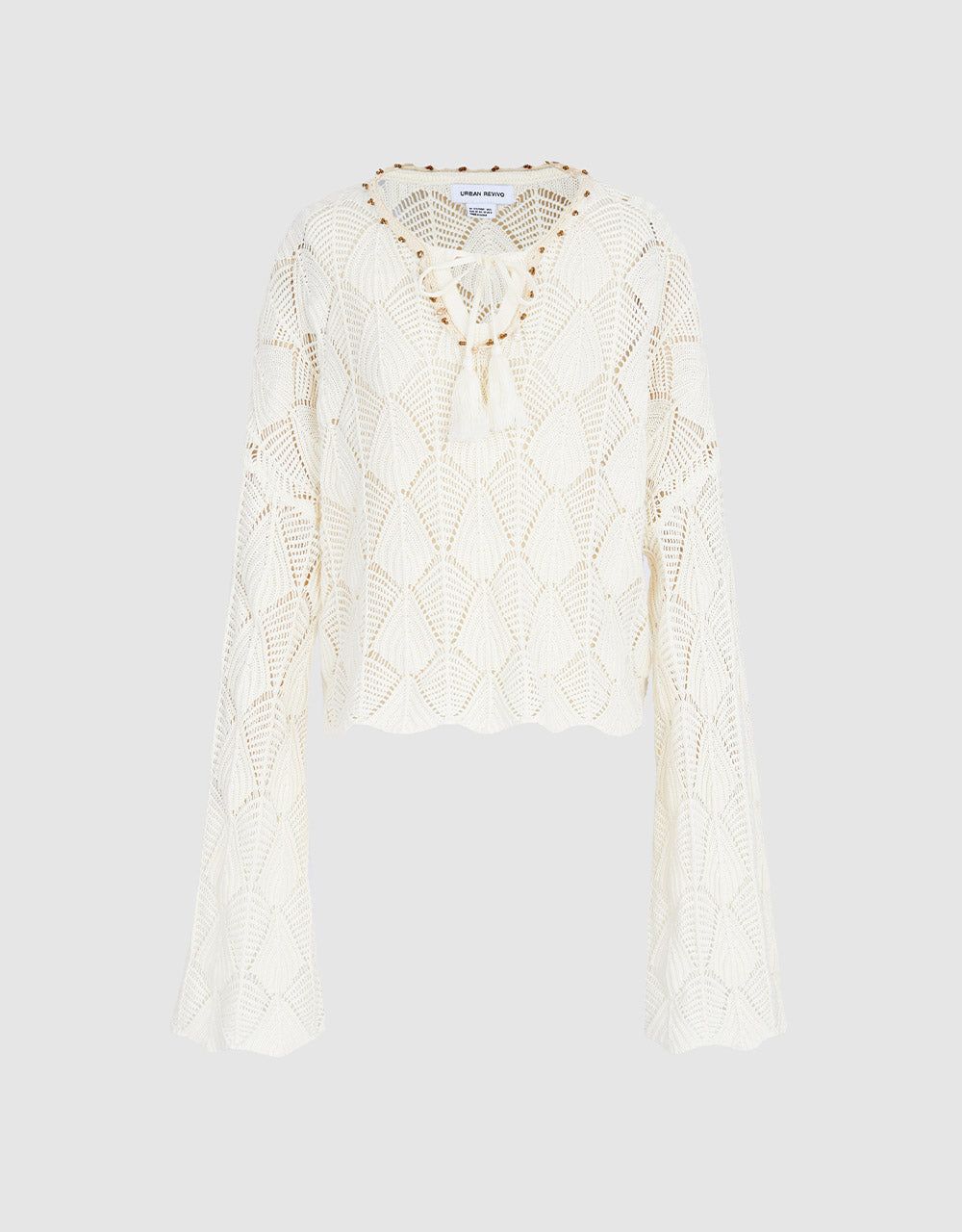 Pointelle Knitted Top sold by Urban Revivo