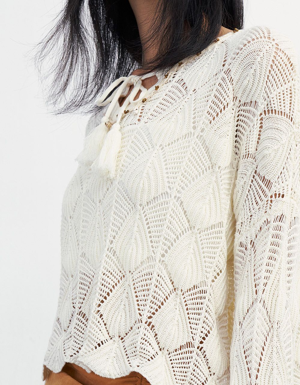 Pointelle Knitted Top sold by Urban Revivo product image thumbnail 3