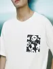 Panda Printed Crew Neck Loose T-Shirt sold by Urban Revivo