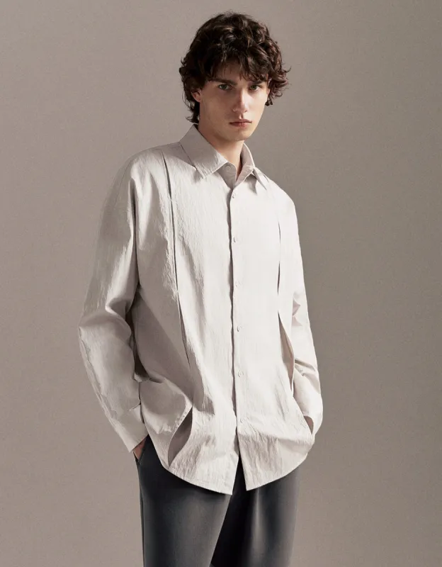 Drop Shoulder Sleeve Loose Shirt sold by Urban Revivo