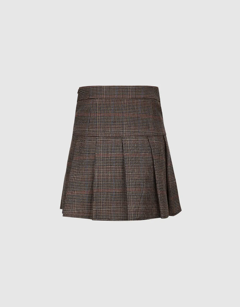Plaid Pleated Mini A-Line Skirt sold by Urban Revivo product image thumbnail 3