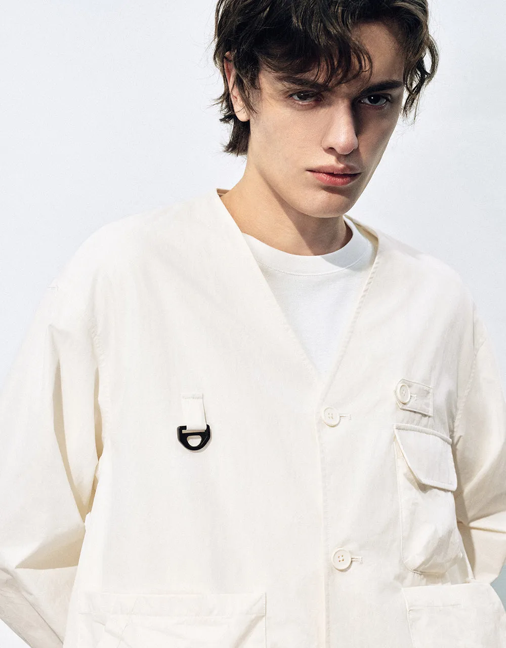 Kimono Lapel Loose Jacket sold by Urban Revivo product image thumbnail 4