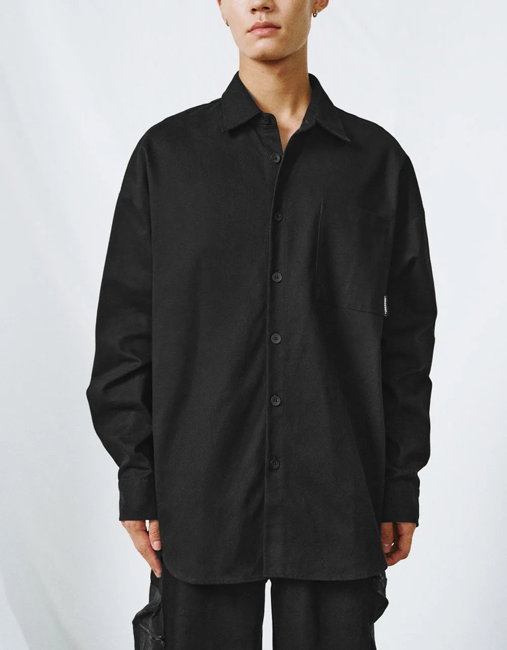 Button Up Oversized Shirt sold by Urban Revivo product image thumbnail 2