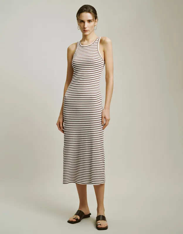 Sleeveless Crew Neck Knitted Skinny Dress sold by Urban Revivo